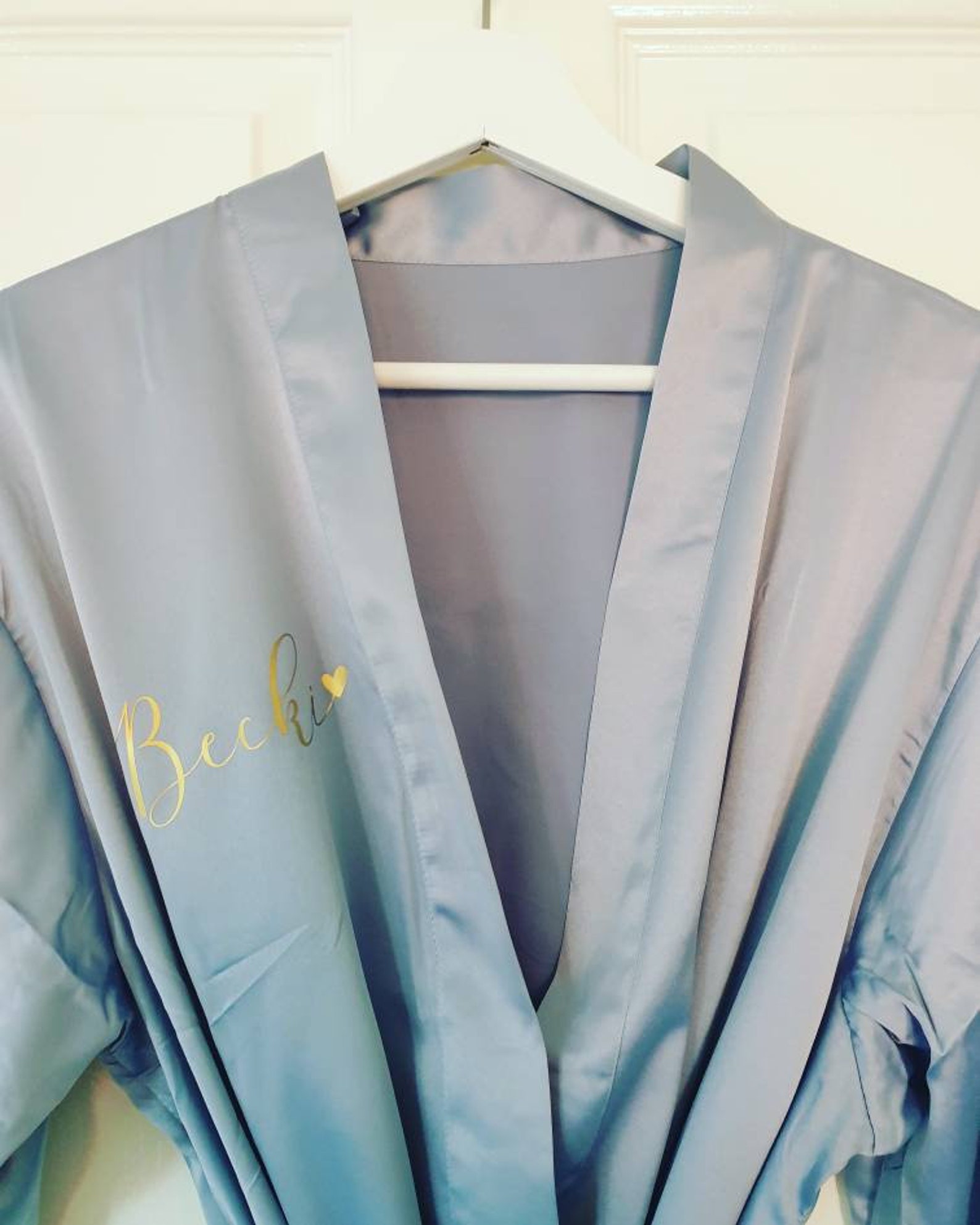 Personalised Dressing Gown Personalised Bridal Robe Satin Etsy UK