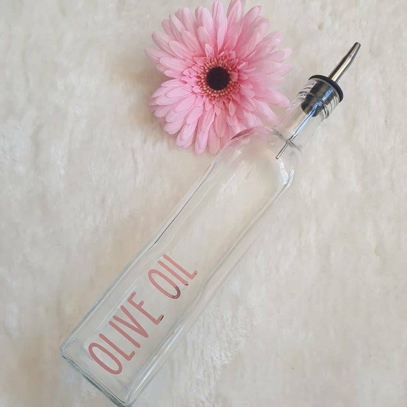 Personalised Oil Bottles With Pourer 500ml and 250ml Etsy Ireland