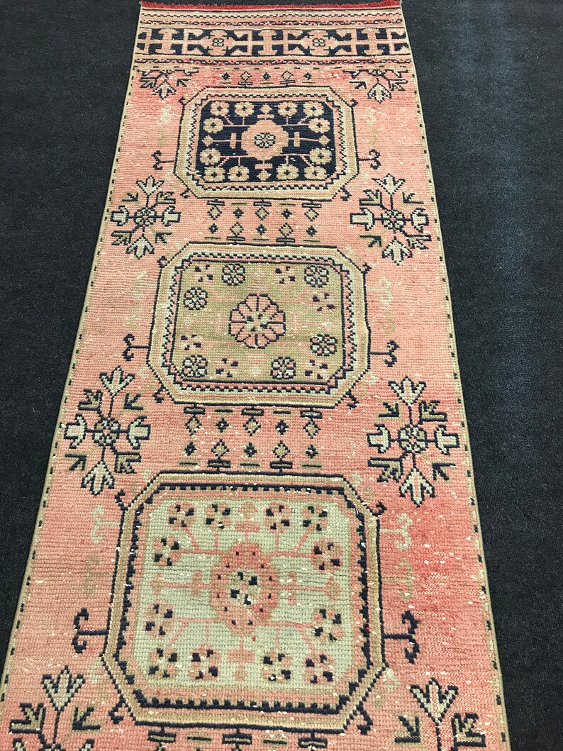 Anatolian Rug,Oushak Rug,Turk\u0131sh Rug,Vintage Rug,Old Rug,Natural Rug,Handmade Rug,Bohemian Rug,Runner Rug,Boho Rug,Area Rug 2.10 x 11.6 ft