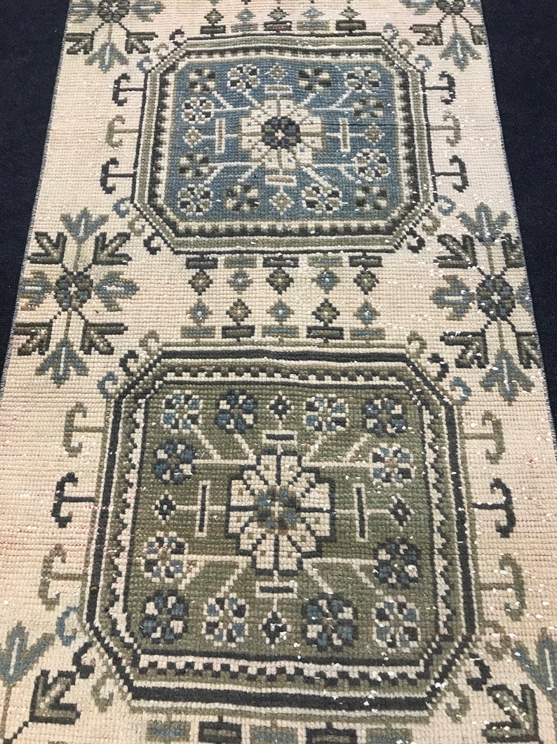 Anatolian rug,Oushak rug,V\u0131ntage rug,Runner rug,Bohemian rug,Handmade rug,Turk\u0131sh rug,Old rug,Pastel Rug,BohemianRug,Wool Rug 2.6 x 11.7 ft