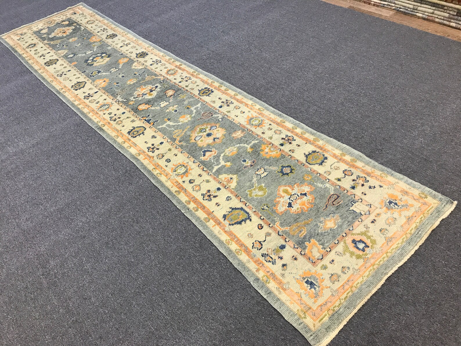 2.11 x 12.6 ft. Runner RugOushak RugTurkısh RugNew Oushak Etsy