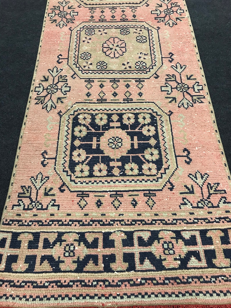 Anatolian Rug,Oushak Rug,Turk\u0131sh Rug,Vintage Rug,Old Rug,Natural Rug,Handmade Rug,Bohemian Rug,Runner Rug,Boho Rug,Area Rug 2.10 x 11.6 ft