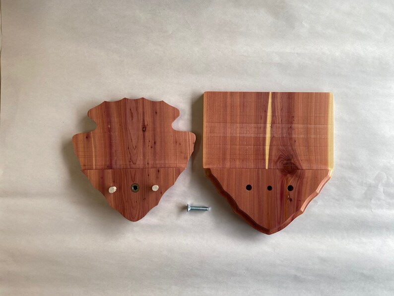 Turkey Tail Fan Mount Plaque Arrowhead Design Etsy