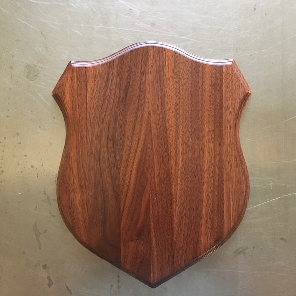 9” x 11” antler mount shield plaque