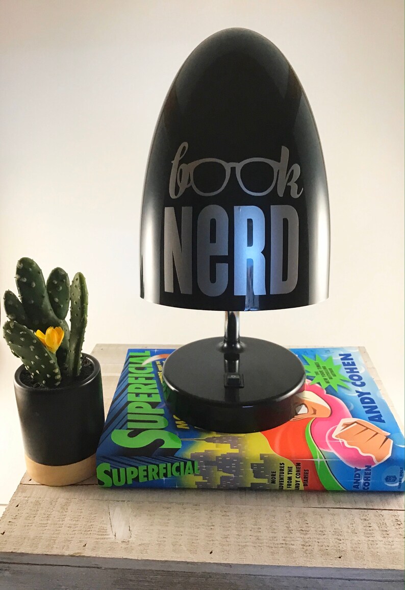 LED Desk Lamp Book Nerd Etsy