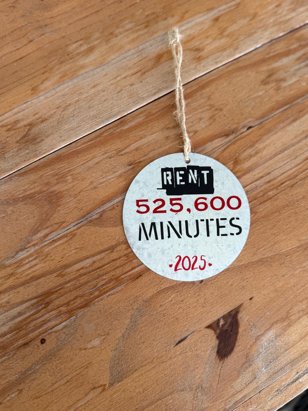 Rent Ornament | 525,600 Minutes | Broadway Ornament - Etsy