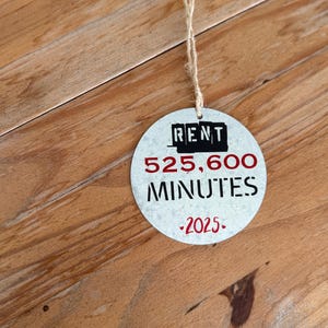 Rent Ornament | 525,600 Minutes | Broadway Ornament