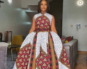 Ankara Maxi Dress - Etsy