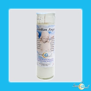 Guardian Angel 7 Day Candle ~ Hand Dressed and Blessed by SarahSpiritual, Prayer, Candle Ritual, Invoke Guidance & Protection, Candle Magic