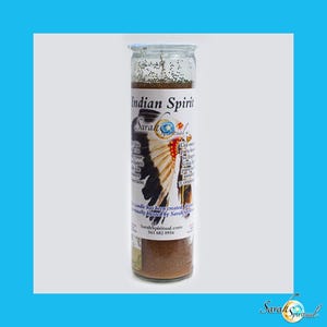 Indian Spirit 7 Day Candle~ Hand Dressed & Blessed by SarahSpiritual ~ Connect with Your Indian Spirit Guide, Candle Magic, Candle Prayer