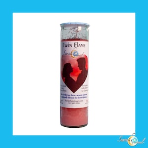 Twin Flame 7 Day Candle - Hand Dressed & Blessed by SarahSpiritual ~ Manifest, Attract, Enhance Twin Flame Relationship