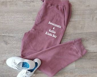 Pantalones deportivos para amantes del café - Pantalones deportivos y un día perfecto para tomar café - Pantalones deportivos con estampado de café helado - Pantalones deportivos bonitos para mujer - Pantalones deportivos con estampado de café - Adicta al café