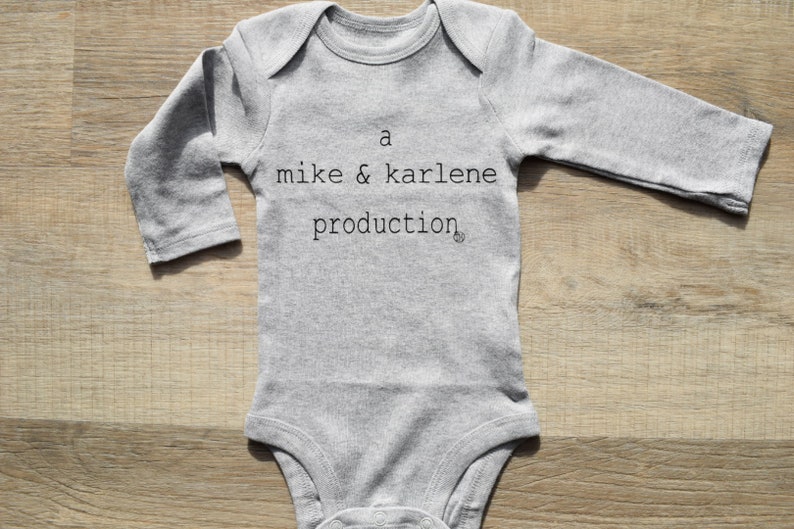 Baby Announcement, Baby Production Shirt, Announcement Bodysuit, Baby Bodysuit, Production Bodysuit image 3