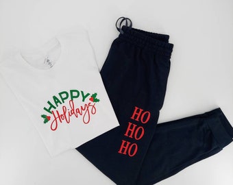 Christmas Pajama Set - Christmas Pajamas - Matching Christmas - Christmas Joggers - Christmas Pajama Pants - Christmas Pjs - Family Pjs