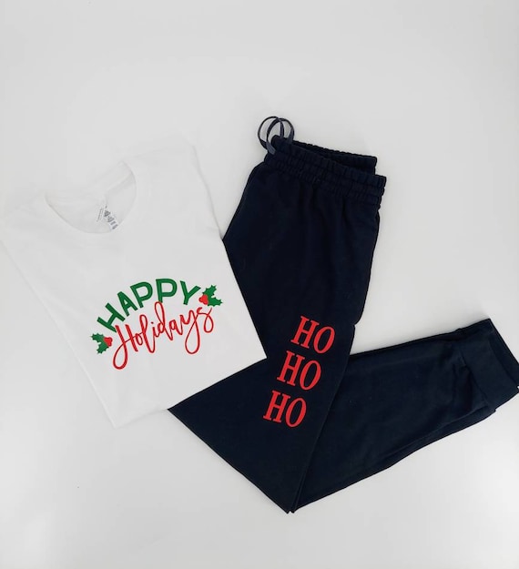 Christmas jogger pajama set new arrivals