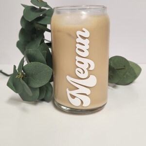 Custom Beer Can Glass Custom Glass Custom Gift Personalized Gift Birthday Gift Bridal Party Gift Mother's Gift Personalized Glass