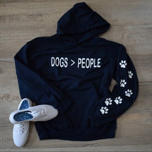 Dog Lover Hoodie, Dog Hoodie for Women, Dog Hoodie, Dog Footprint