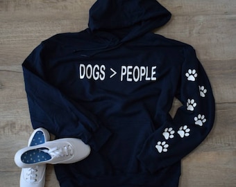 Sweat à capuche pour amoureux des chiens, Sweat à capuche pour chien pour femme, Sweat à capuche pour chien, Empreinte de pas de chien
