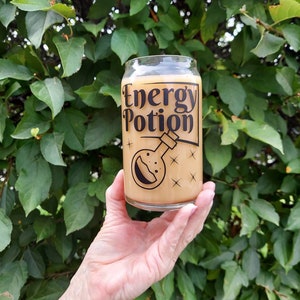 Halloween Iced Coffee Glass, Beer Can Glass, Iced Coffee Glass, Halloween Cup, Halloween Coffee Cup, Cute Coffee Cup, Spooky Season Cup