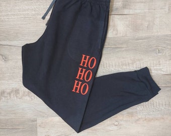 Kerstpyjamabroek - kerstjoggingbroek - bijpassende kerstpyjama - bijpassende joggingbroek - ho-ho-ho-joggingbroek - ho-ho-pyjamabroek - schattig