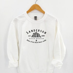Sanderson Witch Museum Sweatshirt - Black Flame Sweater - Halloween Sweatshirt - Sanderson Sister Sweatshirt - Halloween Sweater