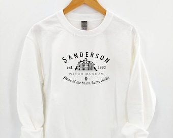 Sanderson Witch Museum Sweatshirt - Black Flame Sweater - Halloween Sweatshirt - Sanderson Sister Sweatshirt - Halloween Sweater