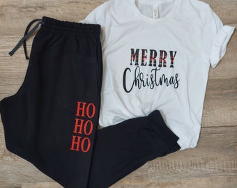 Christmas Pajama Set - Christmas Pajamas - Matching Christmas - Christmas Joggers - Christmas Pajama Pants - Christmas Pjs - Family Pjs