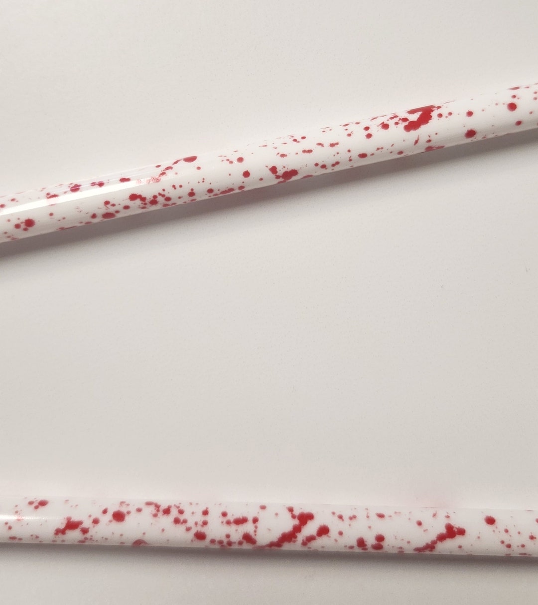 Blood Splattered Straw Reusable Straw Halloween Straw Scary Etsy