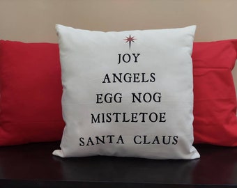 Weihnachtskissen Bezug - Weihnachtsbaum Kissenbezug - Weihnachtsgeschenk - Weihnachtsmann Weihnachtskissen - Weihnachtskissen - Geschenk für Weihnachten