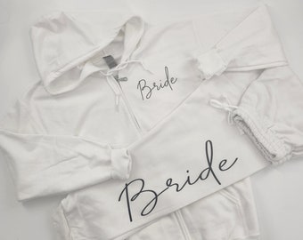 Custom Jogger & Zip Up Sets Bridal Party Jogger sets Zip Up  Jogger sets Personalized Joggers Personalized ZIp Up Hoodies