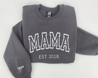 Moletom da mamãe - Moletom da mamãe - Suéter personalizado da mamãe - Camisa do dia das mães - Presentes para a mamãe - Moletom fofo para mulheres - Dia das Mães