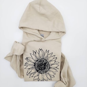 Sunflower Sweatshirt - Flower Hoodie - Sunflower Hoodie - Cute Fall Hoodie - Gift for Her - Fall Sweatshirt - Fall Hoodie