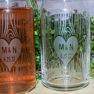 Personalized Couples Beer Can Glass, Bride & Groom Beer Can Glass, Wedding Glasses, Personalized Glass, Wedding  gift,Shower Gift