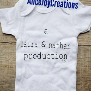 Baby Announcement, Baby Production Shirt, Announcement Bodysuit, Baby Bodysuit, Production Bodysuit image 4