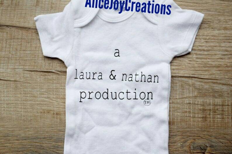 Baby Announcement, Baby Production Shirt, Announcement Bodysuit, Baby Bodysuit, Production Bodysuit image 4