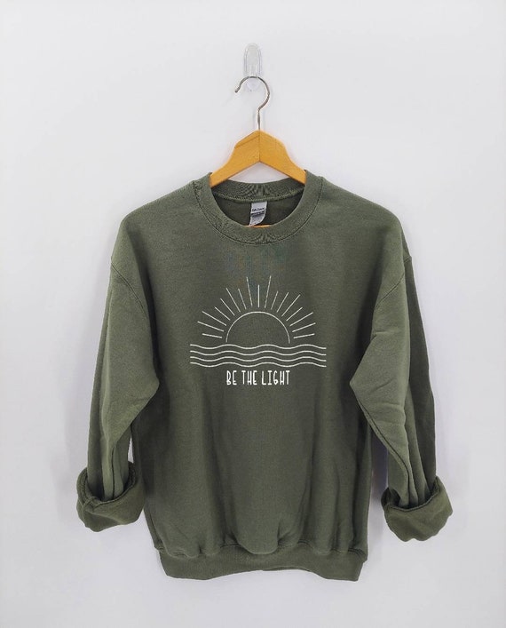 Be the Light Sweater Sunset Sweater Sunset Shirt Sunrise Sweater Cute Sweatshirt for Women Summer Sweatshirt Etsy Canada