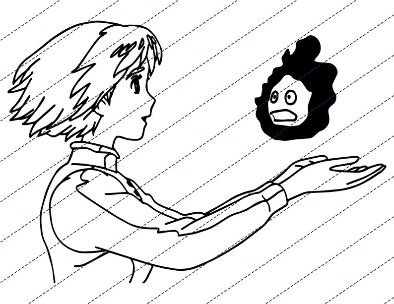 Download Studio Ghibli Howls Moving Castle Sophie Silhouette SVG ...