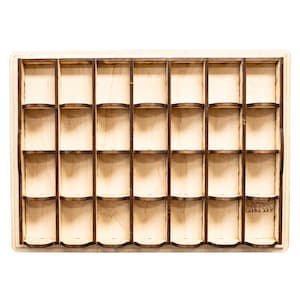 28 Slot Miniature Display Kit for Collectibles (Assembly Required)