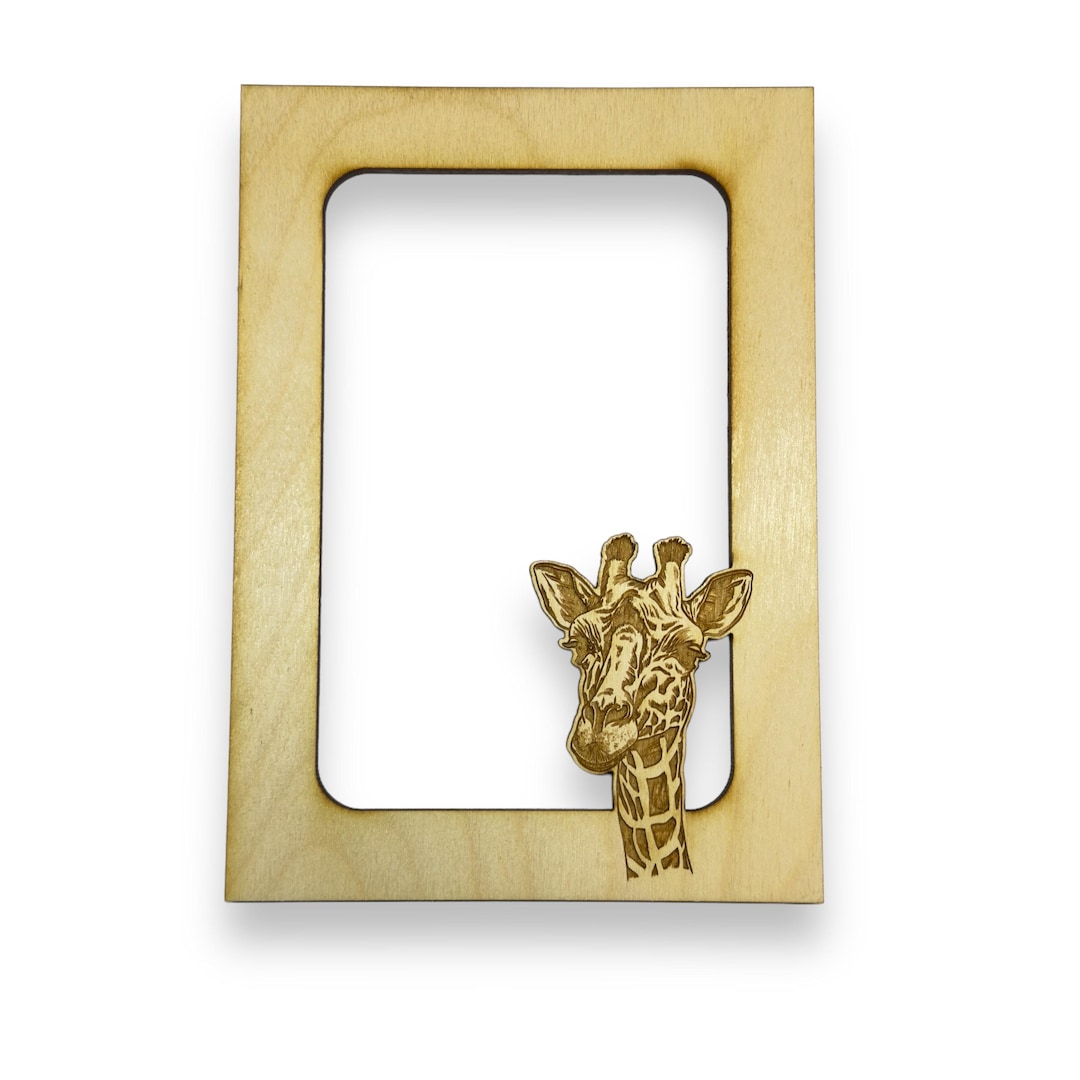 Giraffe Photo Frame Insert Mat - Baltic Birch (FRAME NOT INCLUDED) - Etsy