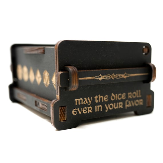 Dice Box - Black - Its Not a Phase - 6x4x3 Dice Box - Black - Its Not a Phase - 6x4x3