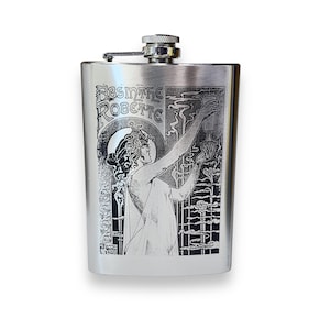 8oz BLACK Seven Deadly Sins LUST Flask 8oz BLACK Seven Deadly Sins LUST Flask