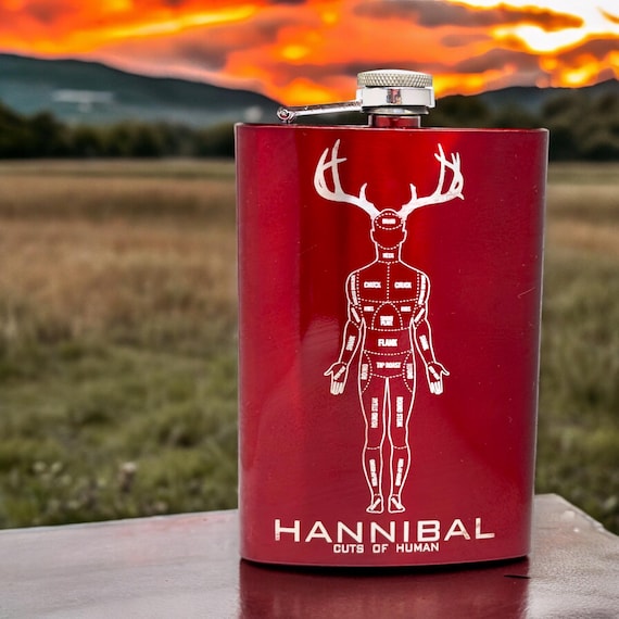 8oz RED Hannibal Flask 8oz RED Hannibal Flask