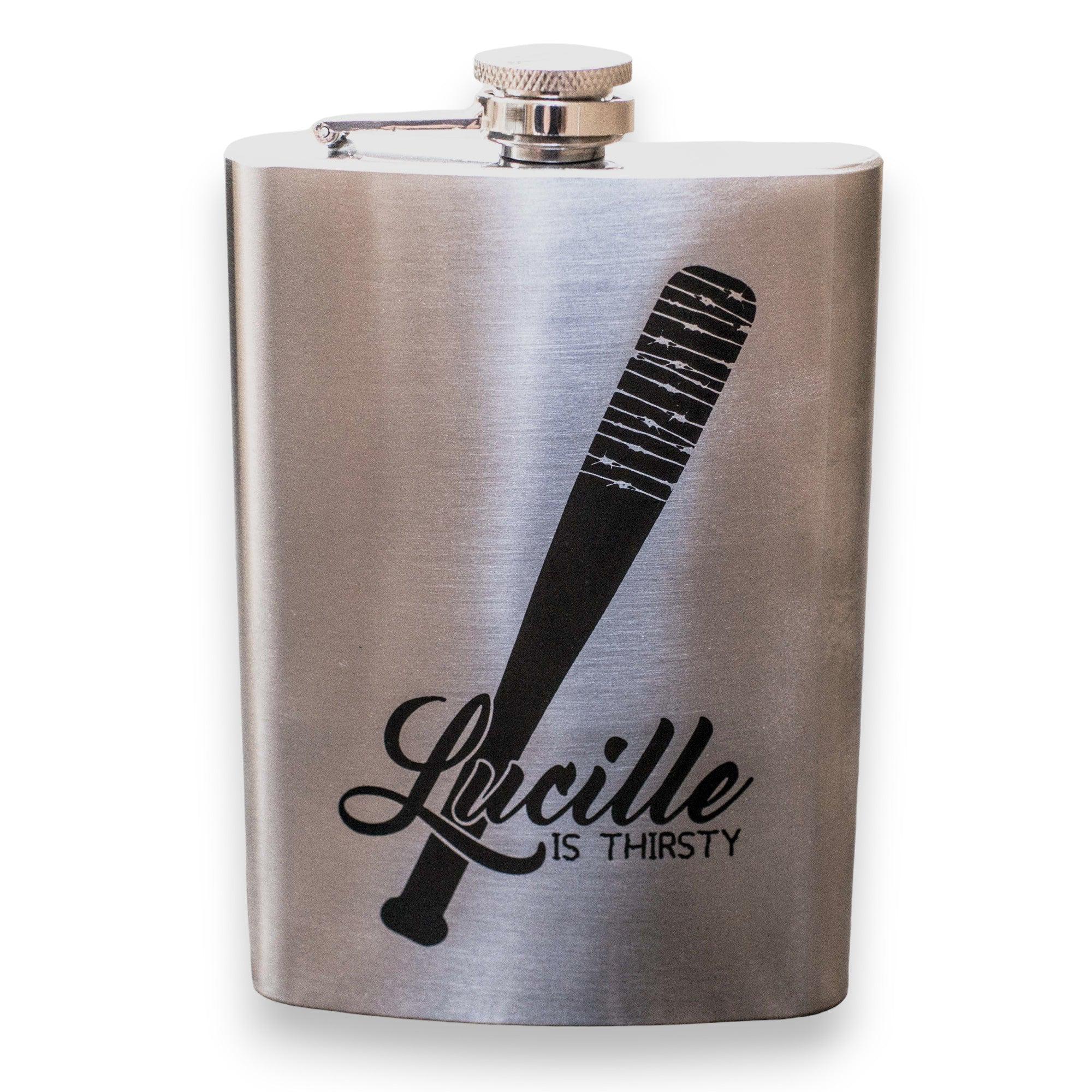 8oz Lucille is Thirsty Stainless Steel Flask 8oz Lucille is Thirsty Stainless Steel Flask