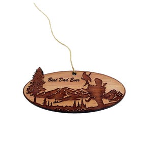 Best Dad Ever Eagle Nest - Cedar Ornament Best Dad Ever Eagle Nest - Cedar Ornament