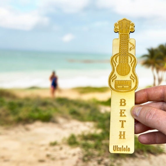 Bookmark - PERSONALIZED Ukulele - birch wood Bookmark - PERSONALIZED Ukulele - birch wood
