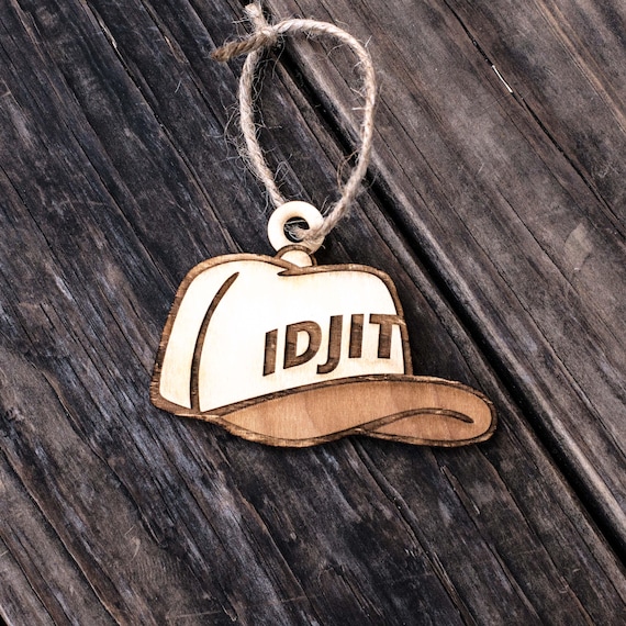 Ornament - Idjit - Raw Wood 3x3in Ornament - Idjit - Raw Wood 3x3in