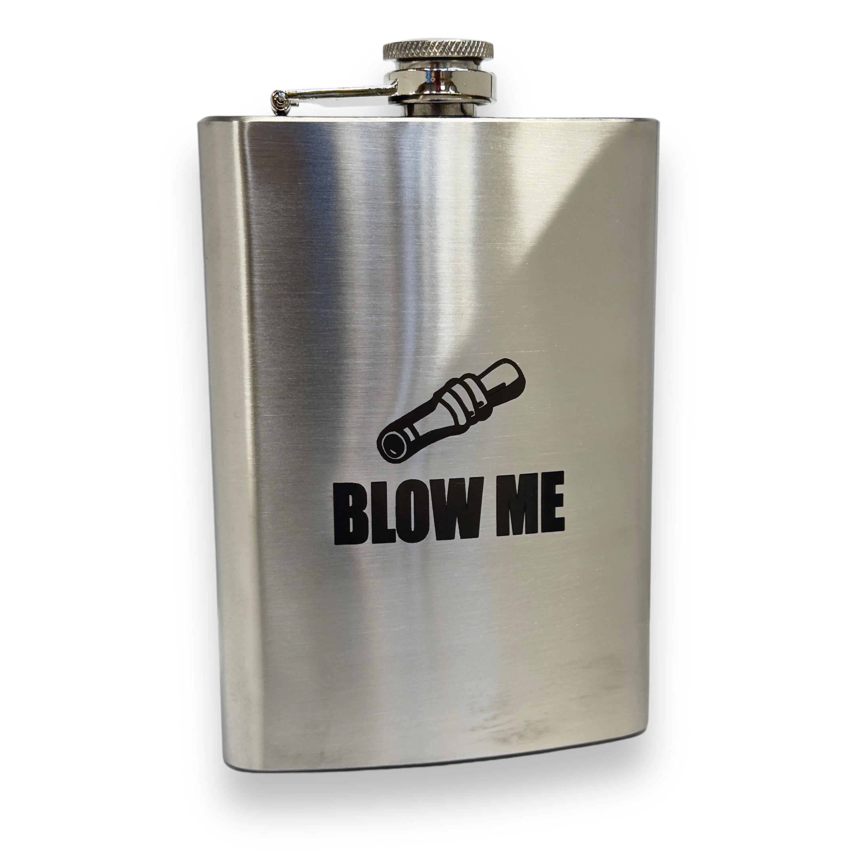 8oz Blow Me Duck caller Stainless Steel Flask 8oz Blow Me Duck caller Stainless Steel Flask