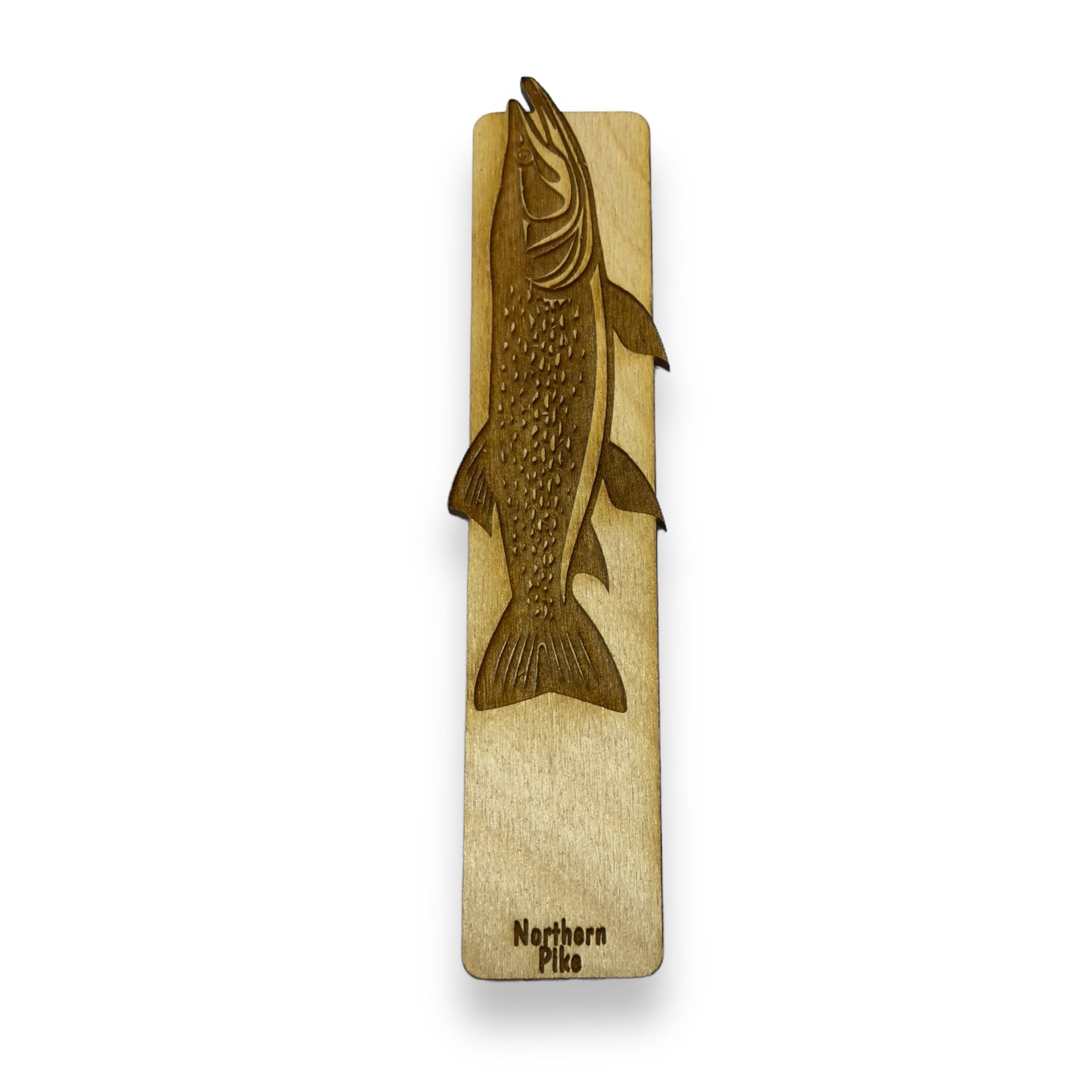 Bookmark - PERSONALIZED Northern Pike Fish - Birch wood Bookmark - PERSONALIZED Northern Pike Fish - Birch wood