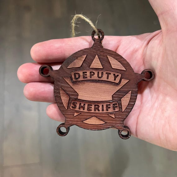 Deputy Sheriff - Cedar Ornament Deputy Sheriff - Cedar Ornament