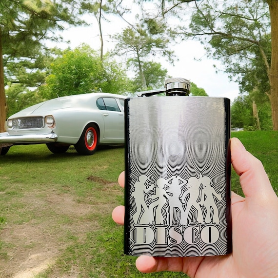 8oz BLACK Disco Flask 8oz BLACK Disco Flask
